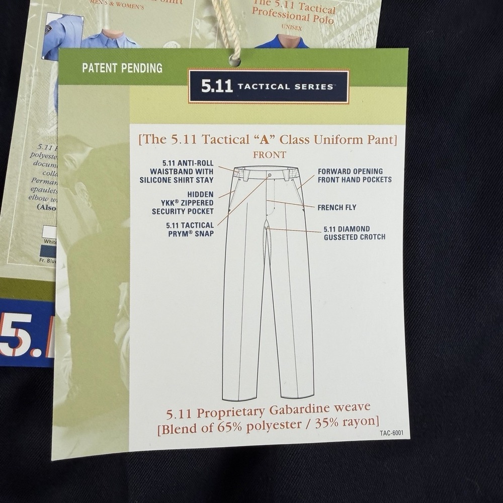 5.11 Tactical A Class Uniform Pants 38 Midnight Navy NWT Security Police Vintage - Picture 8 of 14
